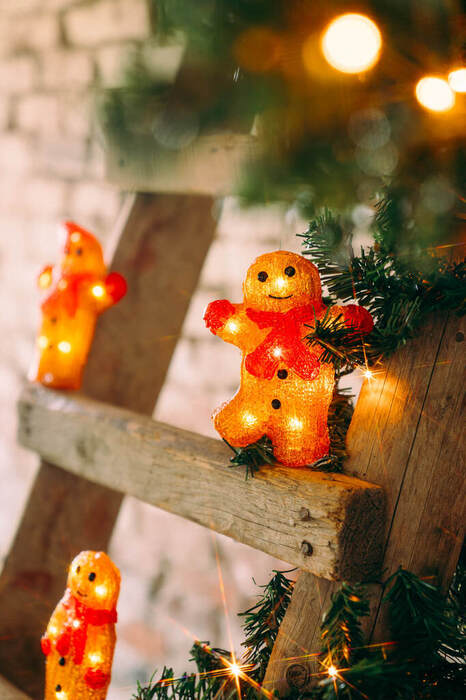 Ljusslinga Pepparkaksgubbe 40 LED Stemning